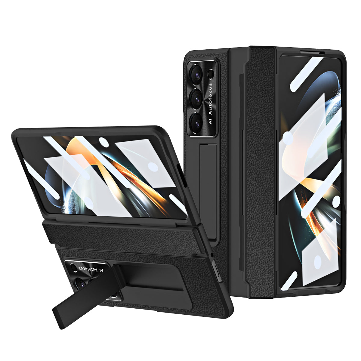 Goodie Oasis Luxe lederen magnetisch telefoonhoesje voor Samsung Galaxy Z Fold 3/4/5/6