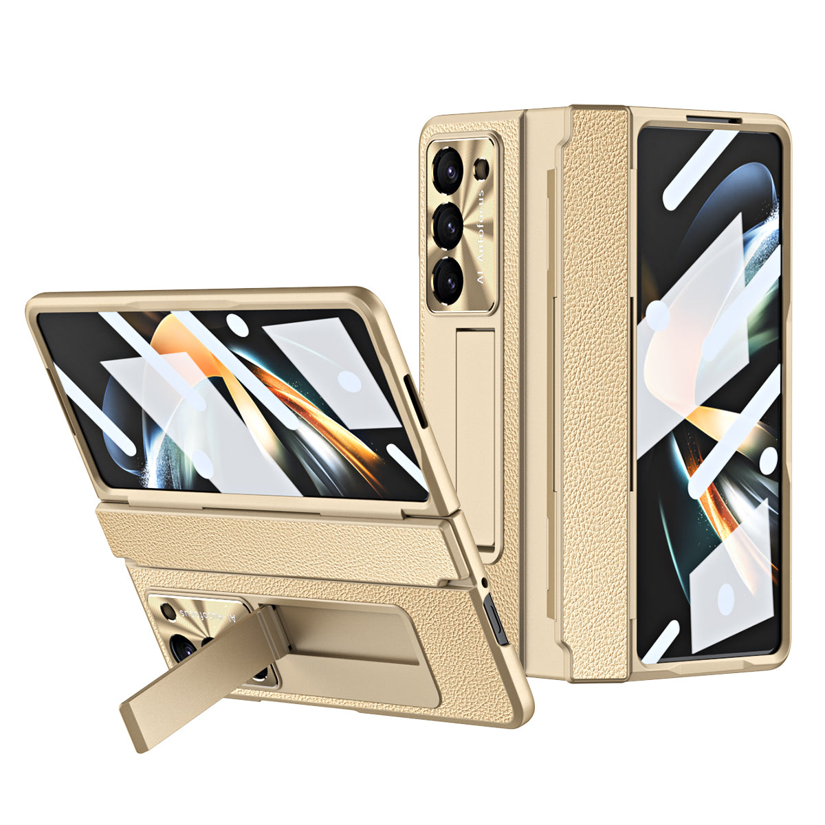 Goodie Oasis Luxe lederen magnetisch telefoonhoesje voor Samsung Galaxy Z Fold 3/4/5/6