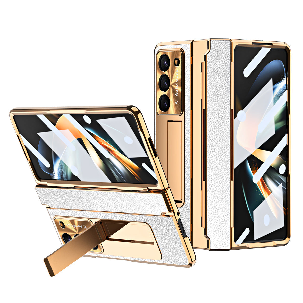 Goodie Oasis Luxe lederen magnetisch telefoonhoesje voor Samsung Galaxy Z Fold 3/4/5/6