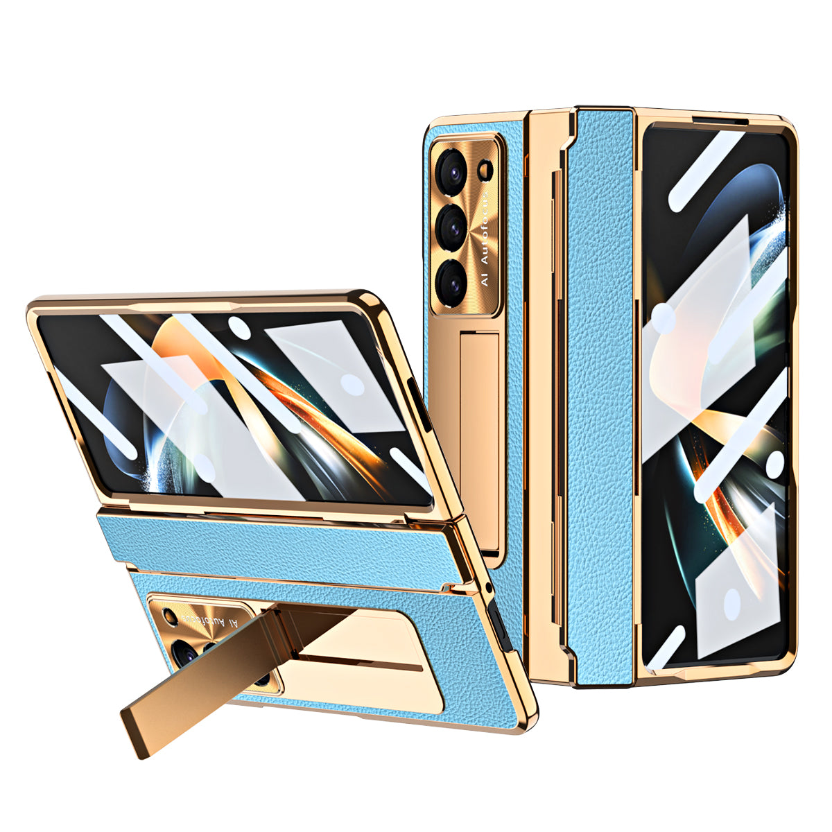 Goodie Oasis Luxe lederen magnetisch telefoonhoesje voor Samsung Galaxy Z Fold 3/4/5/6