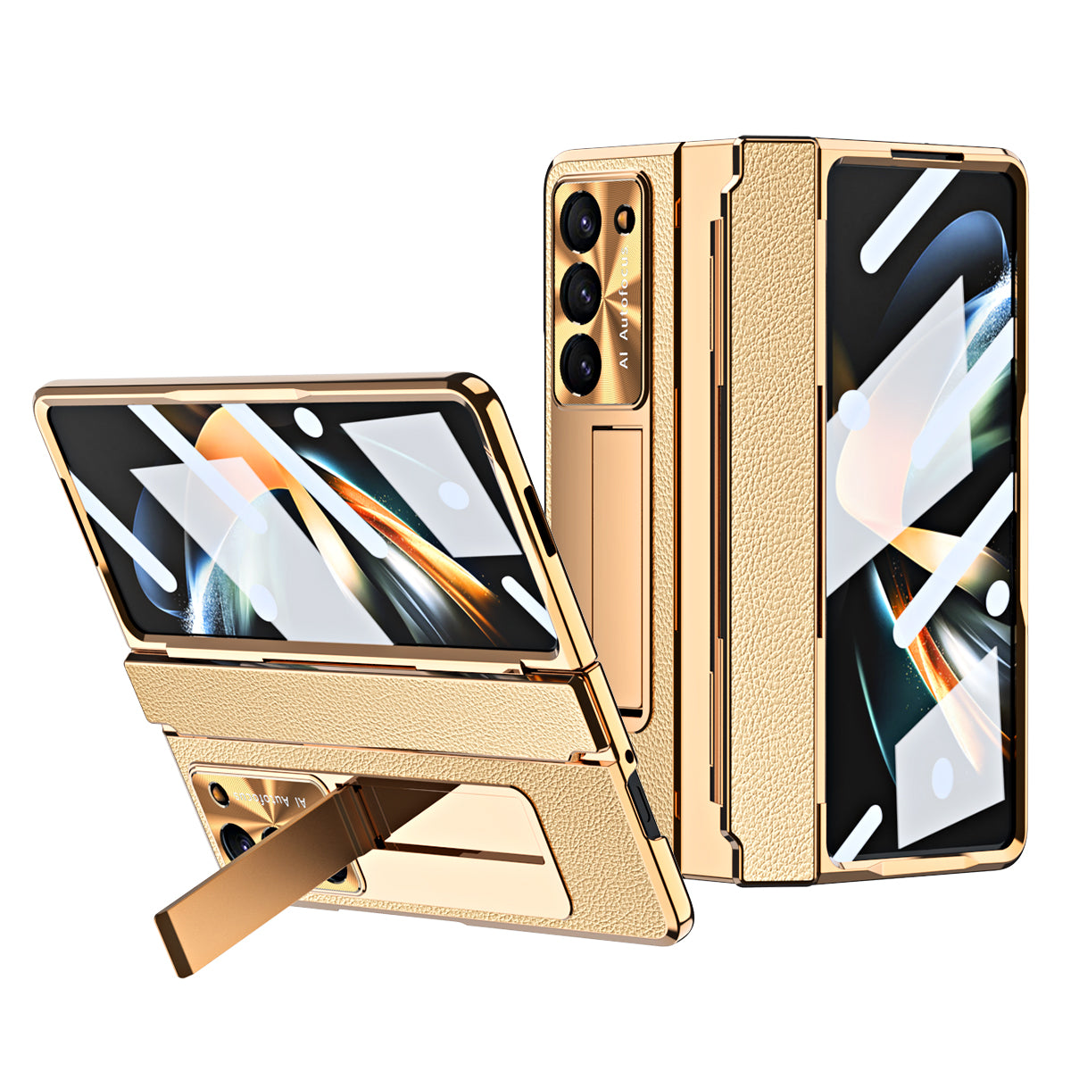 Goodie Oasis Luxe lederen magnetisch telefoonhoesje voor Samsung Galaxy Z Fold 3/4/5/6