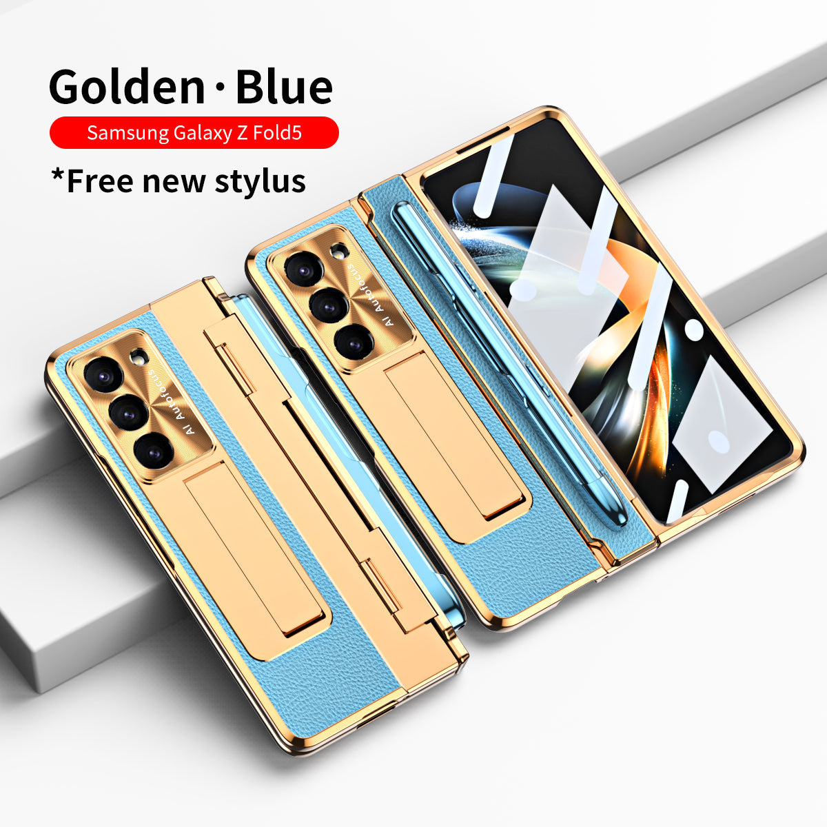 Goodie Oasis Luxe lederen magnetisch telefoonhoesje voor Samsung Galaxy Z Fold 3/4/5/6